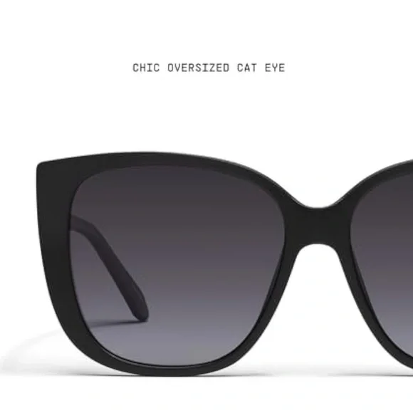 Quay Australia Black Oversized Square Sunglasses - Picture 2 of 4